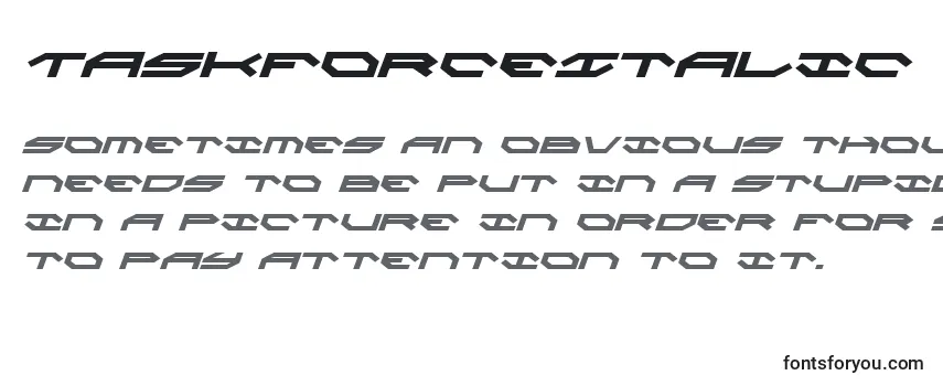 TaskforceItalic Font