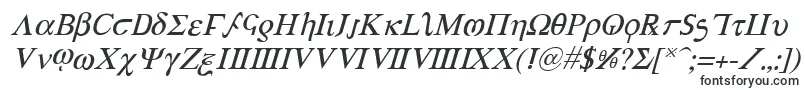 AchillesItalic-fontti – Monikieliset fontit