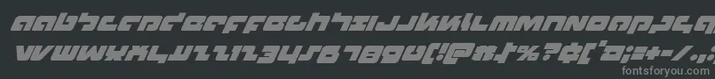 fuente Boomsticksuperital – Fuentes Grises Sobre Fondo Negro