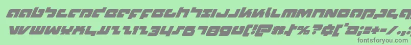 Boomsticksuperital Font – Gray Fonts on Green Background