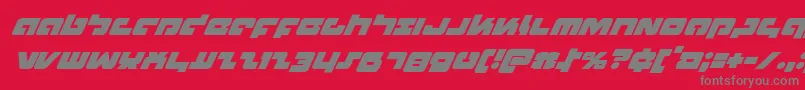 fuente Boomsticksuperital – Fuentes Grises Sobre Fondo Rojo