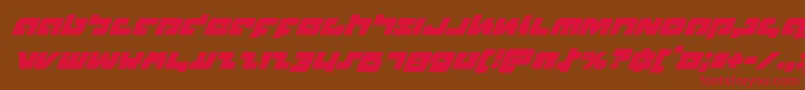 Boomsticksuperital Font – Red Fonts on Brown Background