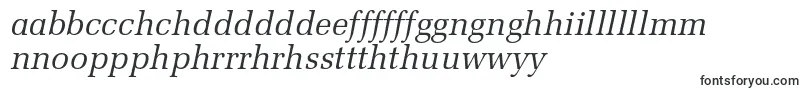 Шрифт MeliorltstdItalic – валлийские шрифты