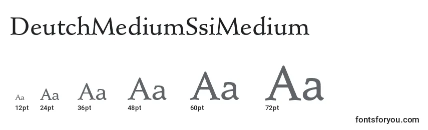 Размеры шрифта DeutchMediumSsiMedium