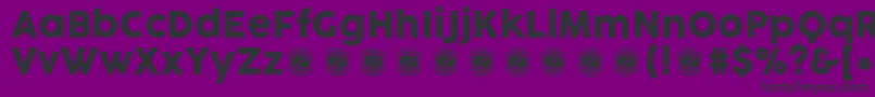 CocogooseProTrial Font – Black Fonts on Purple Background