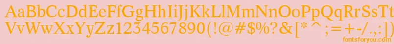 fuente Dutch809Bt – Fuentes Naranjas Sobre Fondo Rosa