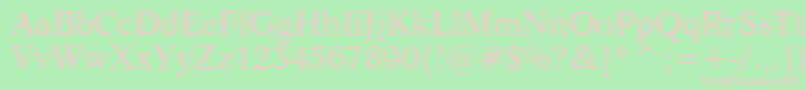 Dutch809Bt Font – Pink Fonts on Green Background