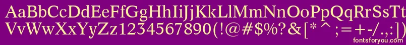 Saiba mais sobre a fonte Dutch809Bt Fonte Dutch809Bt – fontes amarelas em um fundo roxo