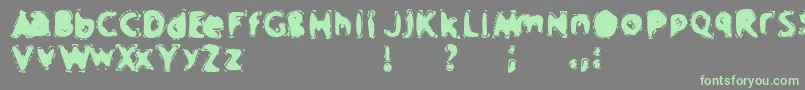 CrapMusic Font – Green Fonts on Gray Background