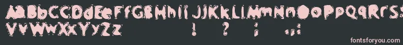 CrapMusic Font – Pink Fonts on Black Background