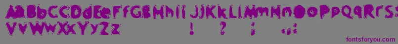 CrapMusic Font – Purple Fonts on Gray Background