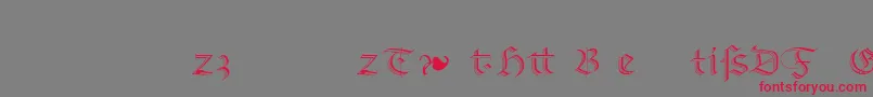 RichmondzierschriftLtAlternate Font – Red Fonts on Gray Background
