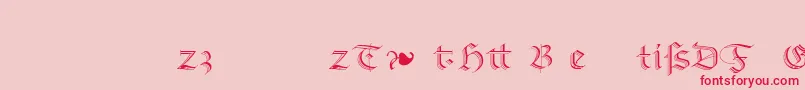 RichmondzierschriftLtAlternate Font – Red Fonts on Pink Background