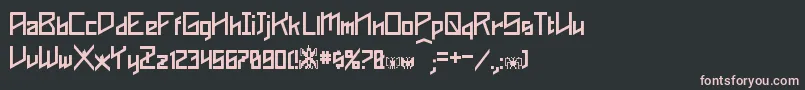 Phoenixians Font – Pink Fonts on Black Background
