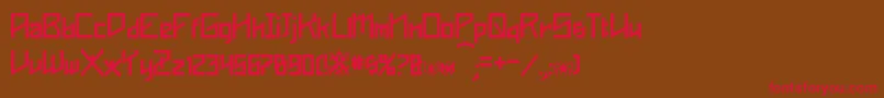 Phoenixians Font – Red Fonts on Brown Background