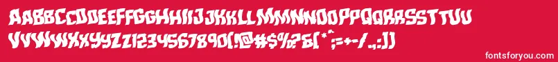 Monsterhunterwarprotal Font – White Fonts on Red Background