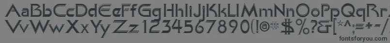 KhanAlreadyfilled-fontti – mustat fontit harmaalla taustalla