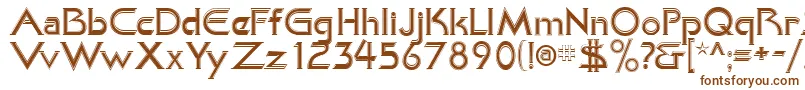Шрифт KhanAlreadyfilled – коричневые шрифты