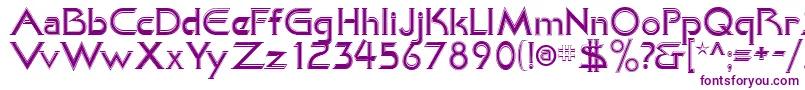 フォントKhanAlreadyfilled – 紫色のフォント