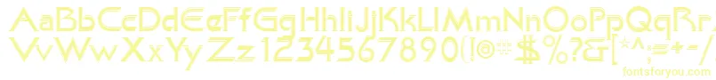 Шрифт KhanAlreadyfilled – жёлтые шрифты