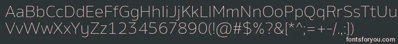 AminoExtralight Font – Pink Fonts on Black Background