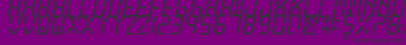 NewXDigitalTfb Font – Black Fonts on Purple Background