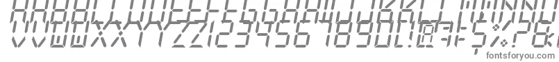 Шрифт NewXDigitalTfb – серые шрифты на белом фоне