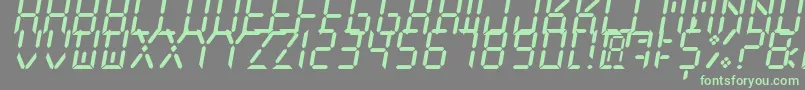 Więcej informacji o czcionce NewXDigitalTfb Czcionka NewXDigitalTfb – zielone czcionki na szarym tle