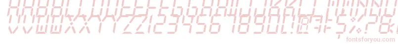 NewXDigitalTfb Font – Pink Fonts on White Background