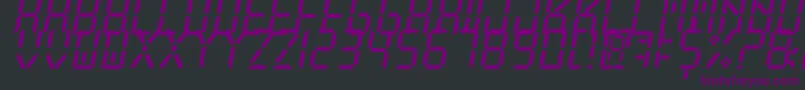 NewXDigitalTfb Font – Purple Fonts on Black Background
