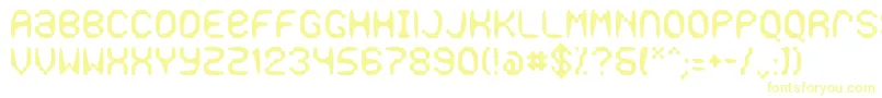 Gaseous-Schriftart – Gelbe Schriften