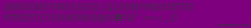 RadarEchoesUnclearAtmosphere Font – Black Fonts on Purple Background