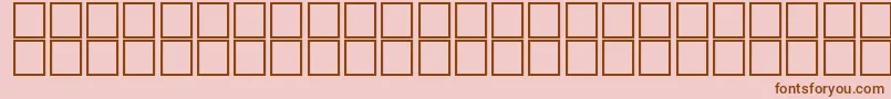 McsElectronSINormal. Font – Brown Fonts on Pink Background