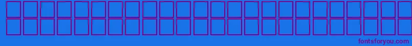 McsElectronSINormal. Font – Purple Fonts on Blue Background