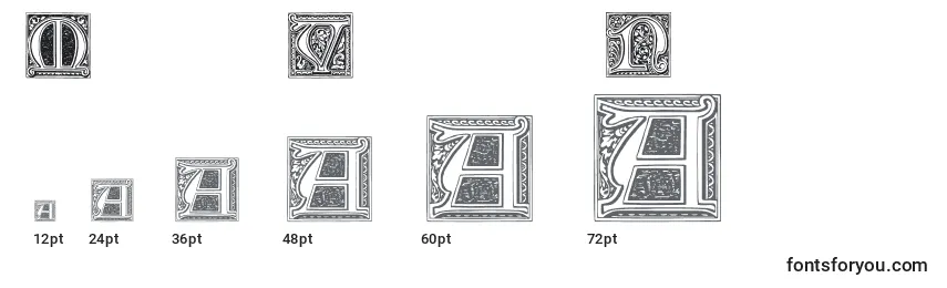 MedievalVictorianaNo.1 Font Sizes