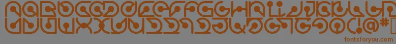 Шрифт Atomrg – коричневые шрифты на сером фоне