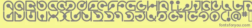 Шрифт Atomrg – серые шрифты на жёлтом фоне
