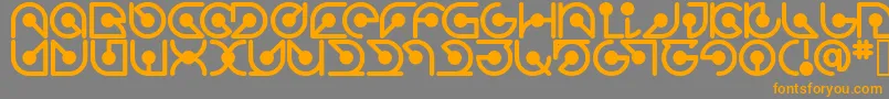 Fonte Atomrg – fontes laranjas em um fundo cinza