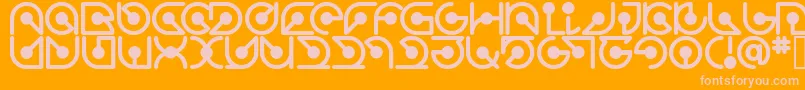 Atomrg Font – Pink Fonts on Orange Background