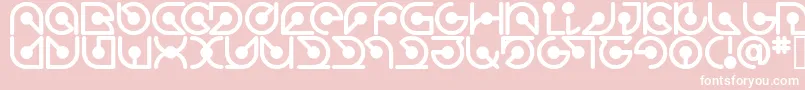 Atomrg Font – White Fonts on Pink Background