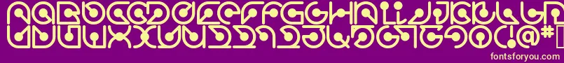 fuente Atomrg – Fuentes Amarillas Sobre Fondo Morado