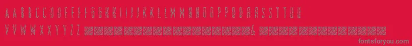 Zombiestory Font – Gray Fonts on Red Background