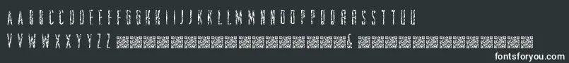 Zombiestory Font – White Fonts on Black Background