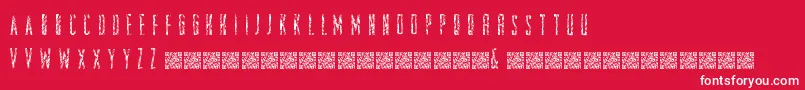 fuente Zombiestory – Fuentes Blancas Sobre Fondo Rojo