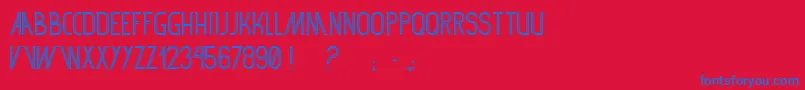 Sf360rt Font – Blue Fonts on Red Background