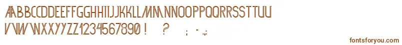 Шрифт Sf360rt – коричневые шрифты на белом фоне