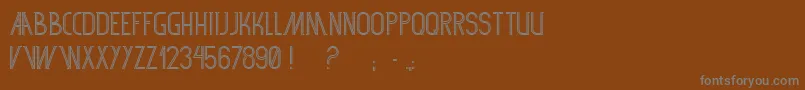 Sf360rt Font – Gray Fonts on Brown Background