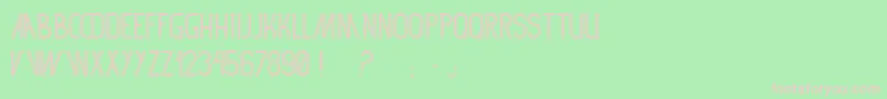フォントSf360rt – 緑の背景にピンクのフォント