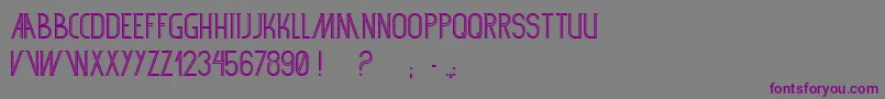 Sf360rt-fontti – violetit fontit harmaalla taustalla