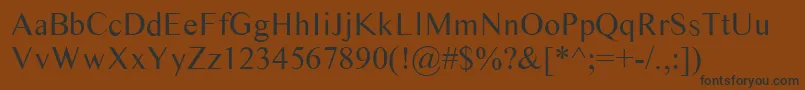 Timess Font – Black Fonts on Brown Background